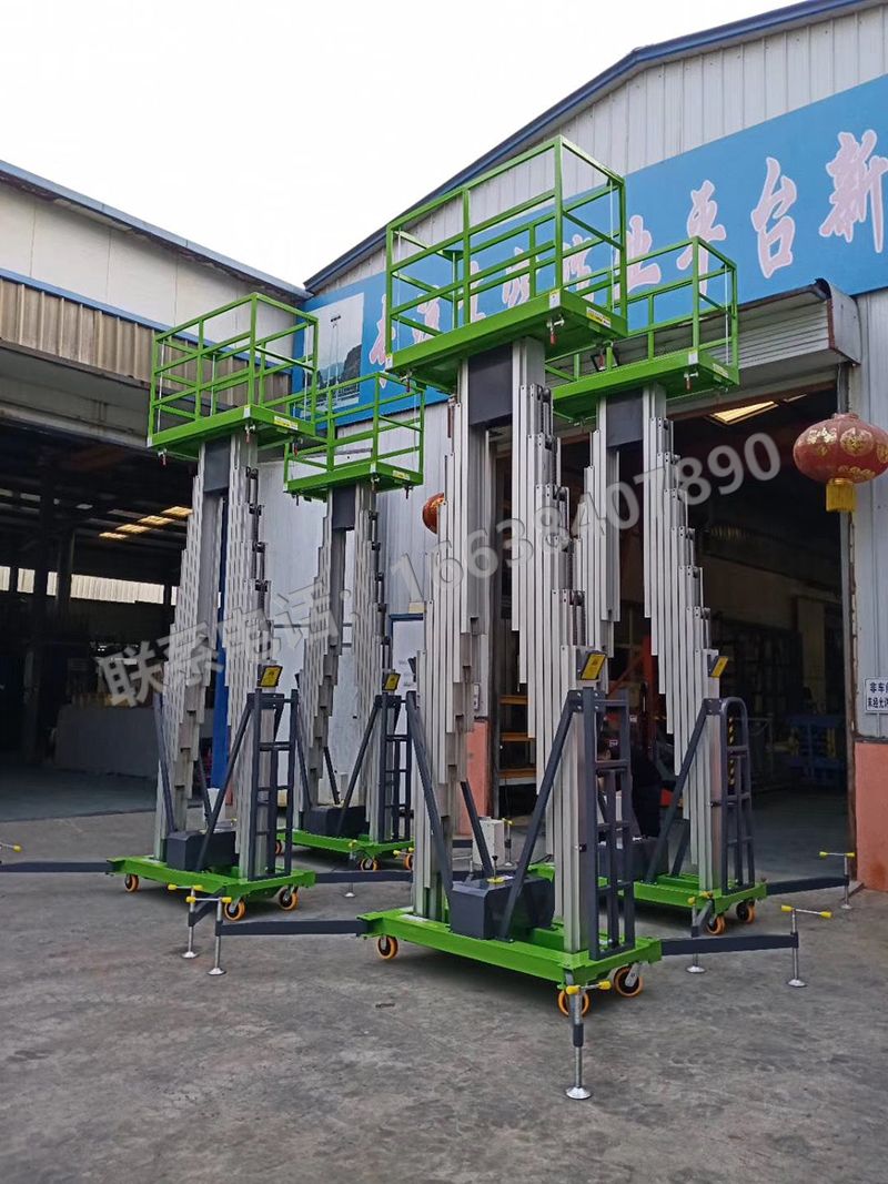 4台铝合金平台发往河北